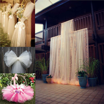Create Stunning Wedding and Party Decor with Ivory Sheer Organza Fabric