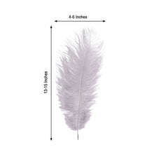 Natural Plume Ostrich Feathers In Violet Amethyst 12 Pack