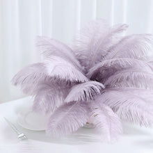 13-15 Inch Real Ostrich Feathers In Violet Amethyst