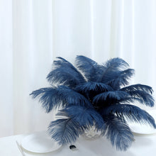 13-15 Inch Natural Plume Navy Blue Ostrich Feathers For DIY Decor