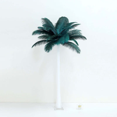 Artificial palm tree with lush green leaves
