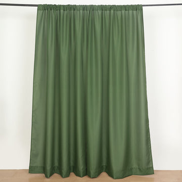 Add Elegance to Your Décor with Olive Green Polyester Drapery Panels