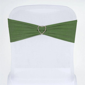 Elevate Your Event Decor with Olive Green Chair Sashes