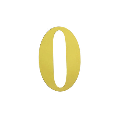 4 Pack Metallic Gold Alphabet and Number Stickers Banner, Customizable Stick on Gold Letters & Numbers 5"