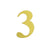 4 Pack - 5" Metallic Gold Alphabet Stickers Banner, Customizable Stick on Gold Letters & Numbers