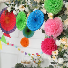 Hanging Multicolored Paper Fiesta Party Themed Decorations 20 Pieces