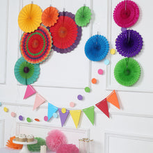 20 Pieces Multicolored Hanging Paper Decorations For Fiesta Party