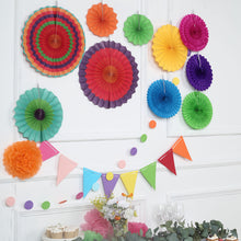 Fiesta Themed Hanging Paper Multicolored Party Decoration Kit 20 Pieces