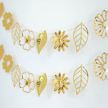 Add a Touch of Elegance with Gold Foiled Paper Flowers