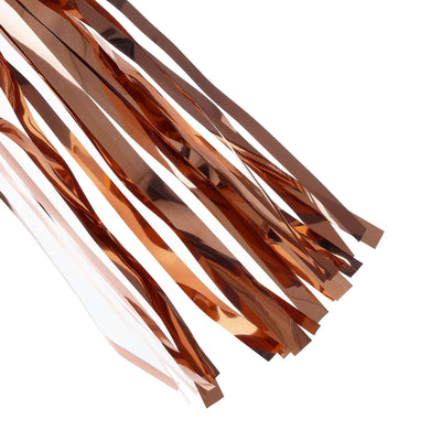 Copper metallic streamers for party decorations