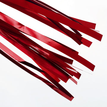 Create a Mesmerizing Party Backdrop with Metallic Red Foil Tassels