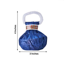 Blue paper streamer bag with balloon & décor garlands