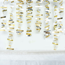 Gold Silver Confetti-Like Paper Streamer Hanging Decor 6.5 Feet