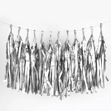 Add a Touch of Elegance with Silver Paper Fringe Tassels