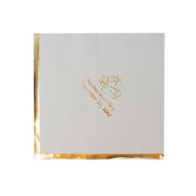 100 Pack | Personalized Gold Foil Edge 2 Ply Soft Paper Napkins