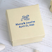 100 Pack Of Personalized Cardstock Favor Boxes 2.5 Inch x 1.5 Inch