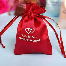 3 Inch x 4 Inch Satin Drawstring Wedding Favor Bags Pack of 100