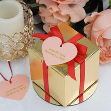 100 Pack Personalized Heart Shaped Craft Paper Tags 2 Inch For Favor Gifts