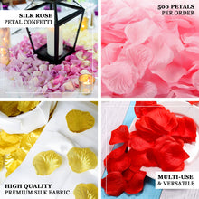 500 Pack | Peach Silk Rose Petals Table Confetti or Floor Scatters