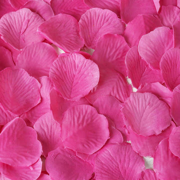 Create a Captivating Atmosphere with Fuchsia Silk Rose Petals