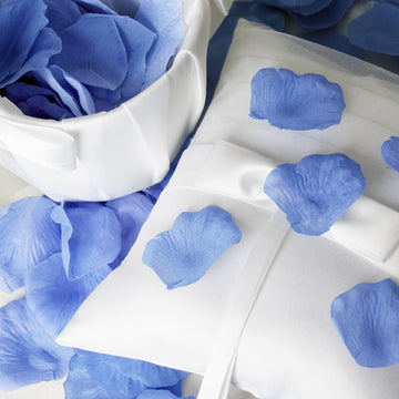 Celebrate with Joy and Beauty Using Serenity Blue Silk Rose Petals