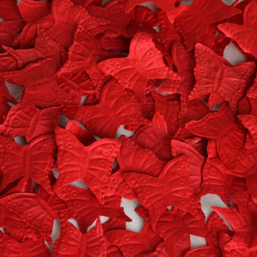 Add a Pop of Color with Red Silk Butterfly Confetti