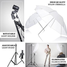 Photo Studio Continuous Lighting Kit White Umbrella 600 W Day Light 7 Feet