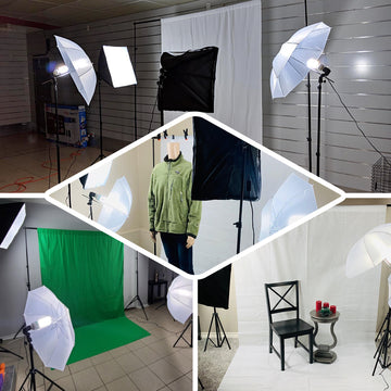White Umbrella Continuous Lighting Photo Video Studio Kit