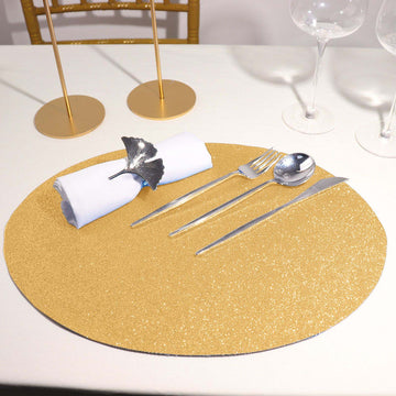 Add Glamour to Your Table with Champagne Sparkle Placemats