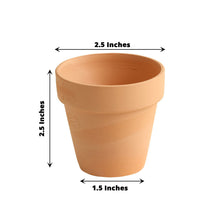 24 Pack Small Mini Terracotta (Rust) Pot Clay Succulent Planter Ceramic Favor
