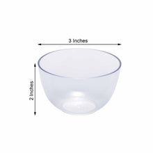 12 Clear Mini Plastic Disposable Snack Bowls 4 oz 