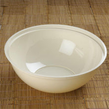 Round Disposable Serving Dish Bowls Large 128 oz In Ivory Plastic