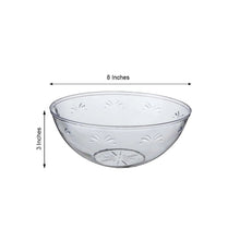 Set Of 4 Clear Medium 32 oz Salad Bowls In Plastic Disposable 4 Pack