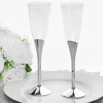 Convenient and Stylish Disposable Champagne Flutes