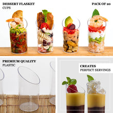 Clear 3 oz Diminutive Flasket Appetizer Cups In Plastic 24 Pack 