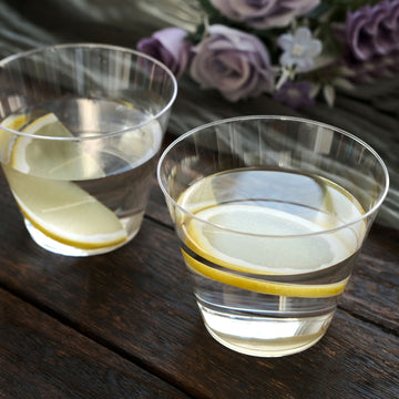 Convenience and Style - The Clear Crystal Collection Plastic Tumblers