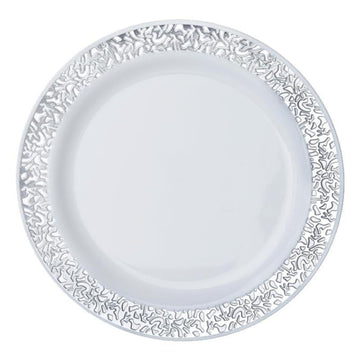 Stylish and Durable White Plastic Plates