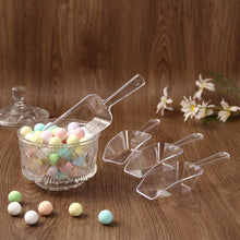 6 Inch Clear Plastic Candy Scooper 6 Pack