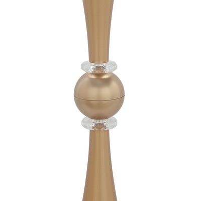 Gold and crystal decorative lamp base with elegant design