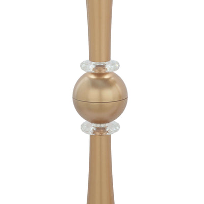 Gold decorative lamp base with crystal accents