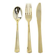 25 Pack - 7inch Metallic Gold Heavy Duty Plastic Spoon, Plastic Utensils
