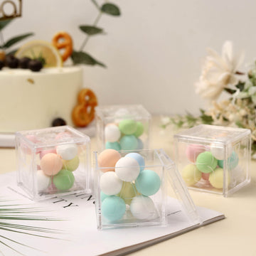 Transparent Baby Shower Candy Gift Boxes