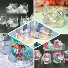 Clear Fillable Plastic Baby Booties Favor Gift Pack Of 12