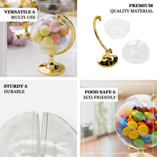 12 Pack of Gold 4.5 Inch Mini Globe Party Favor Treat Gift Container 