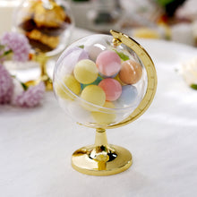 12 Pack Gold Mini 4.5 Inch Globe Party Favor Treat Gift Container 