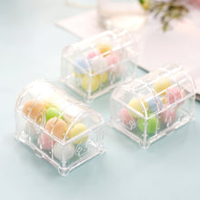 12 Pack Clear 3 Inch Treasure Chest Party Favor Treat Boxes 