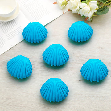 Create a Coastal Oasis with Blue Seashell Candy Container Gift Boxes
