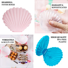 3.5 Inch Blue Seashell Party Favor Boxes 12 Pack