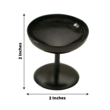 2 Inch Black Mini Dessert Cup Candy Dishes Party Favor Pedestal Stand 12 Pack