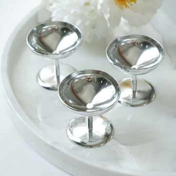 Durable and Stylish Silver Mini Stands for Your Event Decor